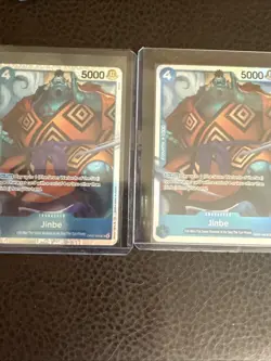 Jinbe SR Super Rare Op07-045 One Piece trading Card Game * ENGLISH * X2 - Image 1