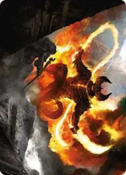 The Balrog, Flame of Udun - 38/81 Art Card - Lord of the Rings - Image 1
