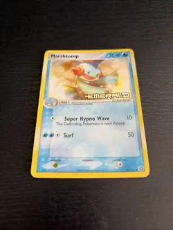 Pokemon EX Emerald Marshtomp Reverse Holo Card 36/106 TCG Holo LP - Image 2