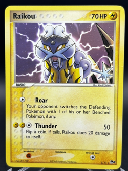 2005 Raikou - 3/17 - Pokemon Pop Series 2 Non-Holo Rare Card Promo - Image 1
