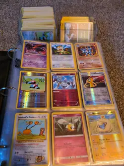 Huge Lot of Pokemon Trading Cards 250 cards w/ binder– Great for Collector - Image 3