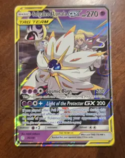 Solgaleo & Lunala GX 75/236 Sm-Cosmic Eclipse Holo Card Near Mint Condition - Image 1