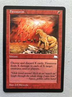 Mtg Carte Magic Weatherlight Firestorm English LP - Image 1