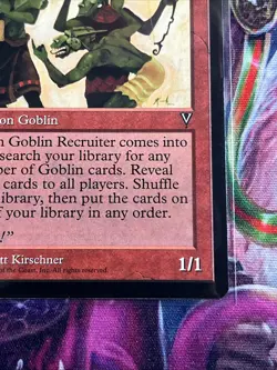 Goblin Recruiter MTG Visions Rare Red Creature Near-Mint Free Shipping Magic - Image 4