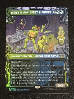 MTG Teenage Mutant Ninja Turtles Mikey & Don, Party Planners Showcase Foil 0246 - Image 1
