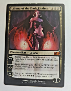 Liliana of the Dark Realms Magic the Gathering 2013 Moderately Played - Image 4