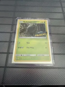 Pokemon Bulbasaur SM198 Detective Pikachu Promo Stamped Holo Card English - Image 3