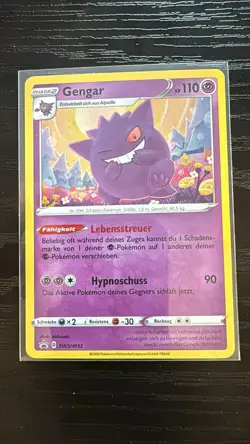 Pokemon Gengar HOLO | Deutsch SWSH052 Black Star Promo | Near Mint - Image 1