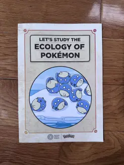 (US SELLER) Pikachu at the Museum Jumbo Card, SEALED, Ecology of Pokemon Book - Image 3