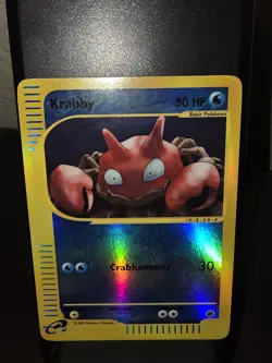 Krabby 115/165 Reverse Holo Expedition Base Set 2003 Vintage LP/NM - Image 1