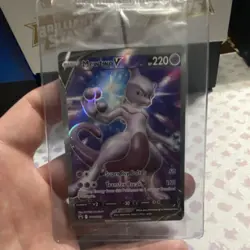 Pokemon Mewtwo V SWSH223 Promo Holo SWSH Sword & Shield 220 HP Super Psy Bolt - Image 3