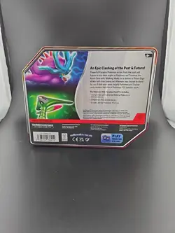 Pokemon Paradox Clash Iron Leaves ex Tin promo five packs NEW AND SEALED - Image 2