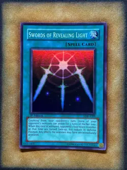 Yugioh Swords Of Revealing Light LOB-A101 Super Rare 1st Ed AUSTRAILIAN MP - Image 1