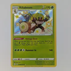 Rillaboom SV006/SV122 Baby Shiny Shining Fates Pokemon TCG Card - Image 1