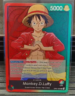 One Piece Trading Cards Monkey.D.Luffy Romance Dawn OP01 - OP01-003L Near Mint - Image 1