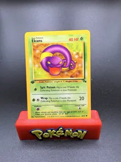 1st edition Ekans 46/62 Fossil Set Rare Vintage Pokemon Card - NM/LP - Image 1