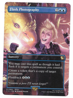 MTG Flash Photography Borderless Non Foil Rare FIC #463 Final Fantasy NM - Image 1