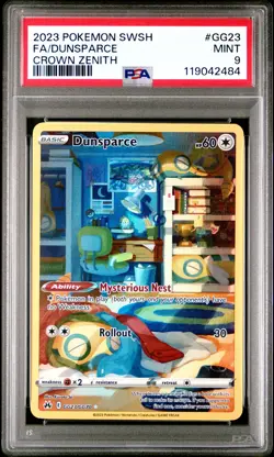 Dunsparce Crown Zenith PSA 9 #GG23 2023 Pokemon Sword And Shield Crown Zenith - Image 1
