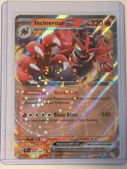 Pokemon TCG - Incineroar ex - Double Rare SV05: Temporal Forces 034/162 NM - Image 1