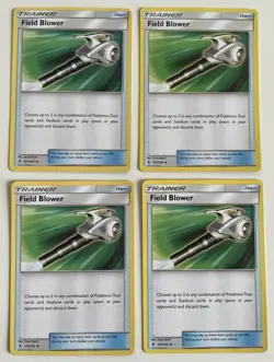 4x Field Blower 125/145 Pokemon TCG SM Guardians Rising Uncommon Playset LP - Image 1