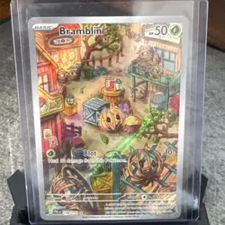 Pokemon TCG Bramblin 198/193 Illustration Rare Holo Paldea Evolved 2023 NM - Image 1