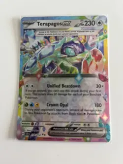 Terapagos ex 128/142 Double Rare Holo Near Mint Condition Stellar Crown - Image 1