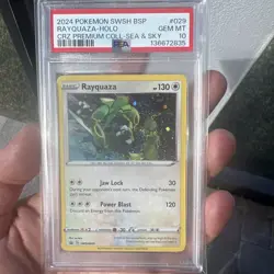 2024 POKEMON SWSH BLACK STAR PROMO #029 RAYQUAZA-HOLO PSA 10 GEM MINT SWIRL 🌀 - Image 2