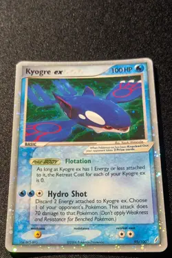 Pokemon EX CRYSTAL GUARDIANS - #95/100 Kyogre ex - Holo - ENG - SWIRL - LP+ - Image 4