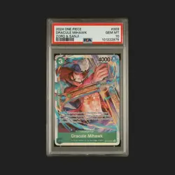 Dracule Mihawk ST12-003 Super Rare Foil PSA 10 One Piece - Image 1