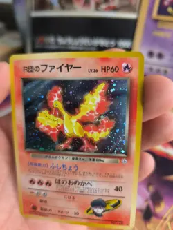 Pokemon Karte Card Rocket's Moltres Lavados Gym Challenge Holo japanese VG- - Image 2