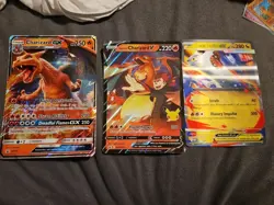 Lot Of 3 Pokemon Jumbo Cards 2 Charizard And Mega Latias Ex - Image 1
