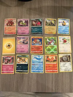 Pokemon Card Lot 15 Cards – Radiant Heatran, Radiant Tsareena, Latios, Yveltal + - Image 1