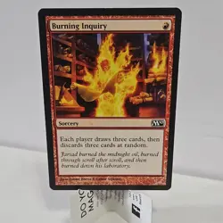 Wizards Burning Inquiry Core Set 2010 M10 Regular Uncommon Sorcery Red 128 2009 - Image 1