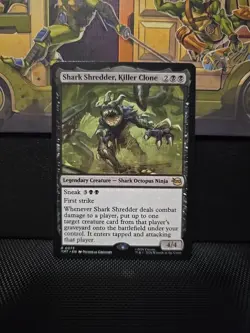 MTG Shark Shredder, Killer Clone Teenage Mutant Ninja Turtles Regular Rare NM 73 - Image 1