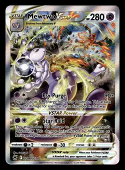 Mewtwo VSTAR GG44/GG70 Rare VSTAR Crown Zenith Galarian Gallery Pokemon - Image 1