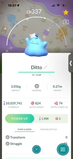 Pokemon Go Shiny Ditto Hat ( Background) - Image 1