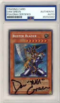 PSA Signed Dan Green Yu-Gi-Oh! TCG Buster Blader Collectors Tin BPT-008 SR - Image 1