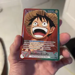 OP13-001 Carrying On His Will Monkey D. Luffy Alternate Art Leader MINT ENGLISH - Image 3