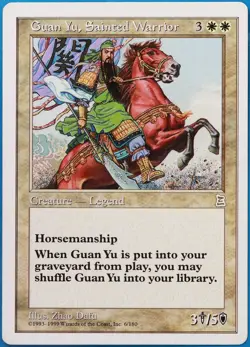 Guan Yu, Sainted Warrior Portal Three Kingdoms PLD Rare CARD (511071) ABUGames - Image 1