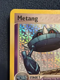 Metang 40/107 EX Deoxys Reverse Holo Stamped Pokemon Card LP - Image 2