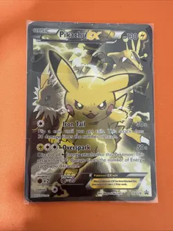 Pokemon Pikachu EX XY124 Black Star Promo 2016 Holo Card TCG HP - Image 1