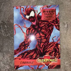 1995 Marvel Overpower Collectible Card Game Mission: Maximum Carnage #7 12ge - Image 1