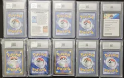 CGC 8.5 NM/MINT+ 10x Card Lot Charizard Pikachu Blastoise Venusaur Pokemon TCG A - Image 2