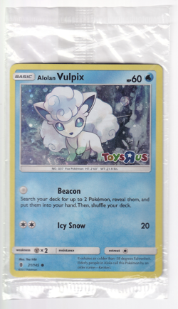 Sealed Alolan Vulpix - 21/145 (Toys R Us Promo) Holo Promo Miscellaneous Cards & - Image 1