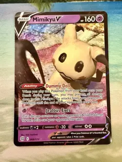 Mimikyu V 062/163 SWSH05: Battle Styles Pokemon Card TCG NM Free Shipping - Image 1