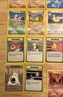 VINTAGE Pokemon Base/Fossil/Jungle Lot HEAVY PLAY - 63 Cards - (P45) - Image 5