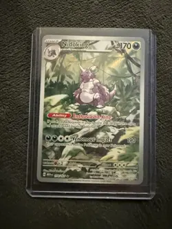 Pokemon TCG Nidoking Scarlet & Violet 151 Illustration Rare Card 174/165 - Image 1