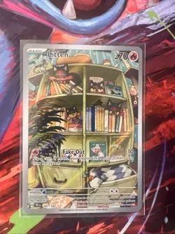 Pokemon TCG Litten Temporal Forces Illustration Card 167/162 Near Mint Condition - Image 1