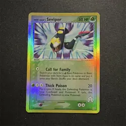 Pokemon Team Aqua's Seviper Holo EX Team Magma vs. Team Aqua 17/95 Snake 80HP 20 - Image 1