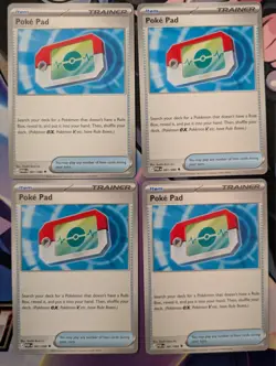 4x Poke Pad 081/088 x4 - NM Perfect Order Pokemon TCG Playset - Image 1
